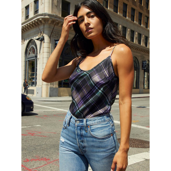 Nebula Dolce Plaid Tank