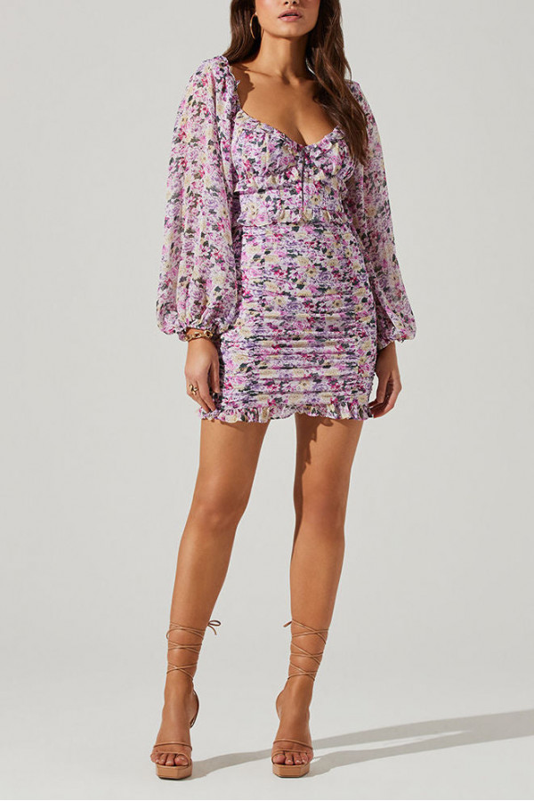 Malachite Skirt Print Dress