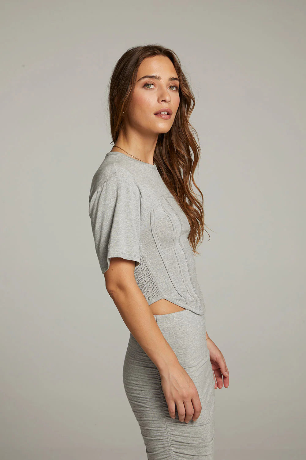 Manor Drift Heather Grey Tee