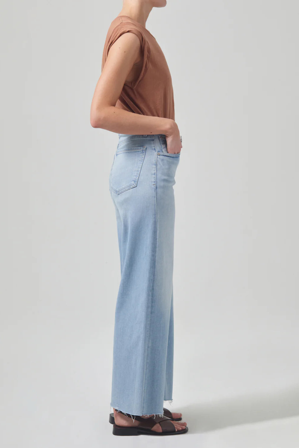 Onde Crop Wide Leg Jean