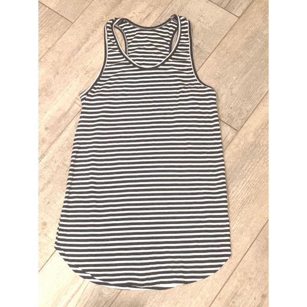 Shadow Racer Back Stripe Rib Tank