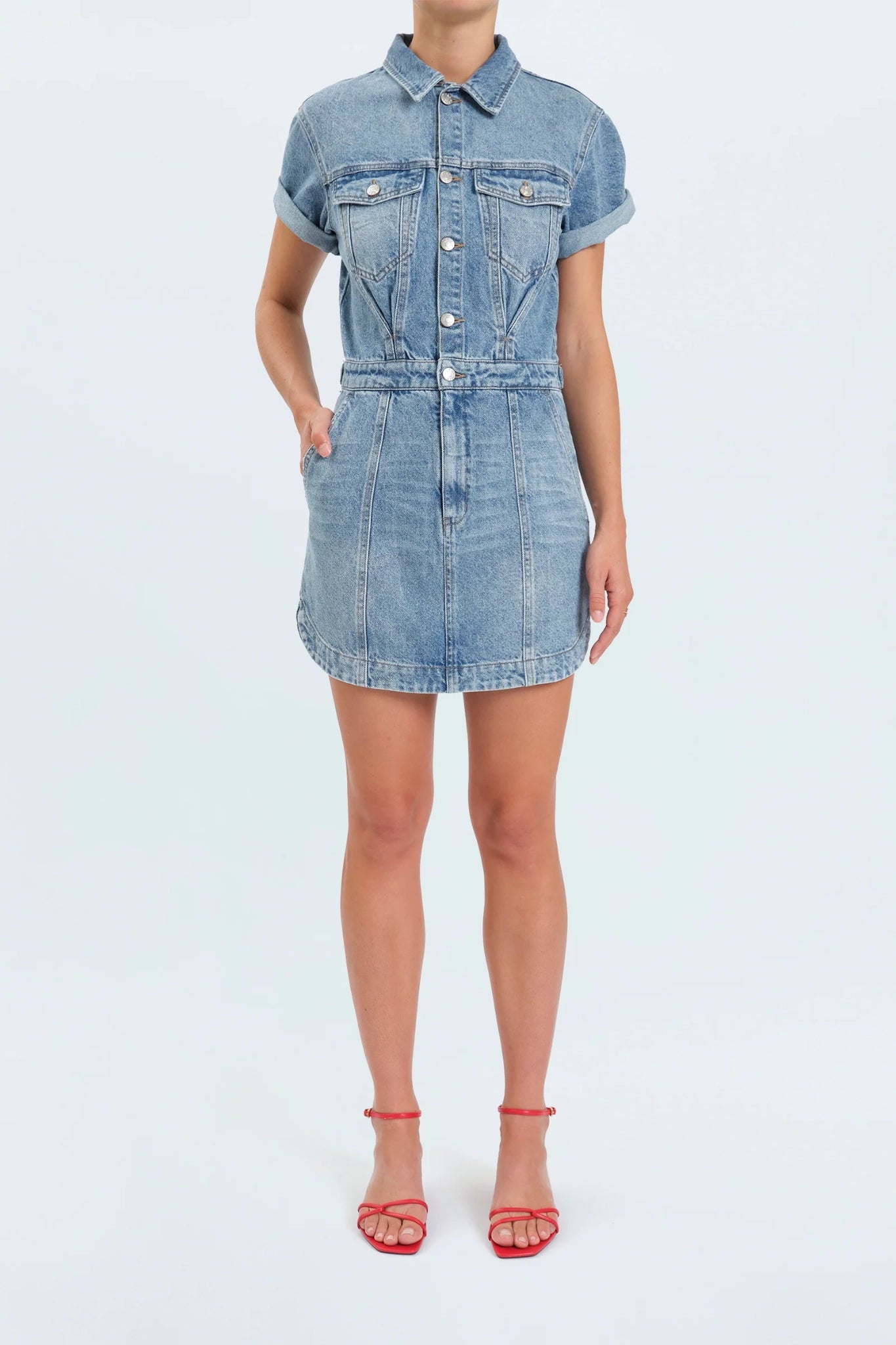 Notte Twist Denim Dress