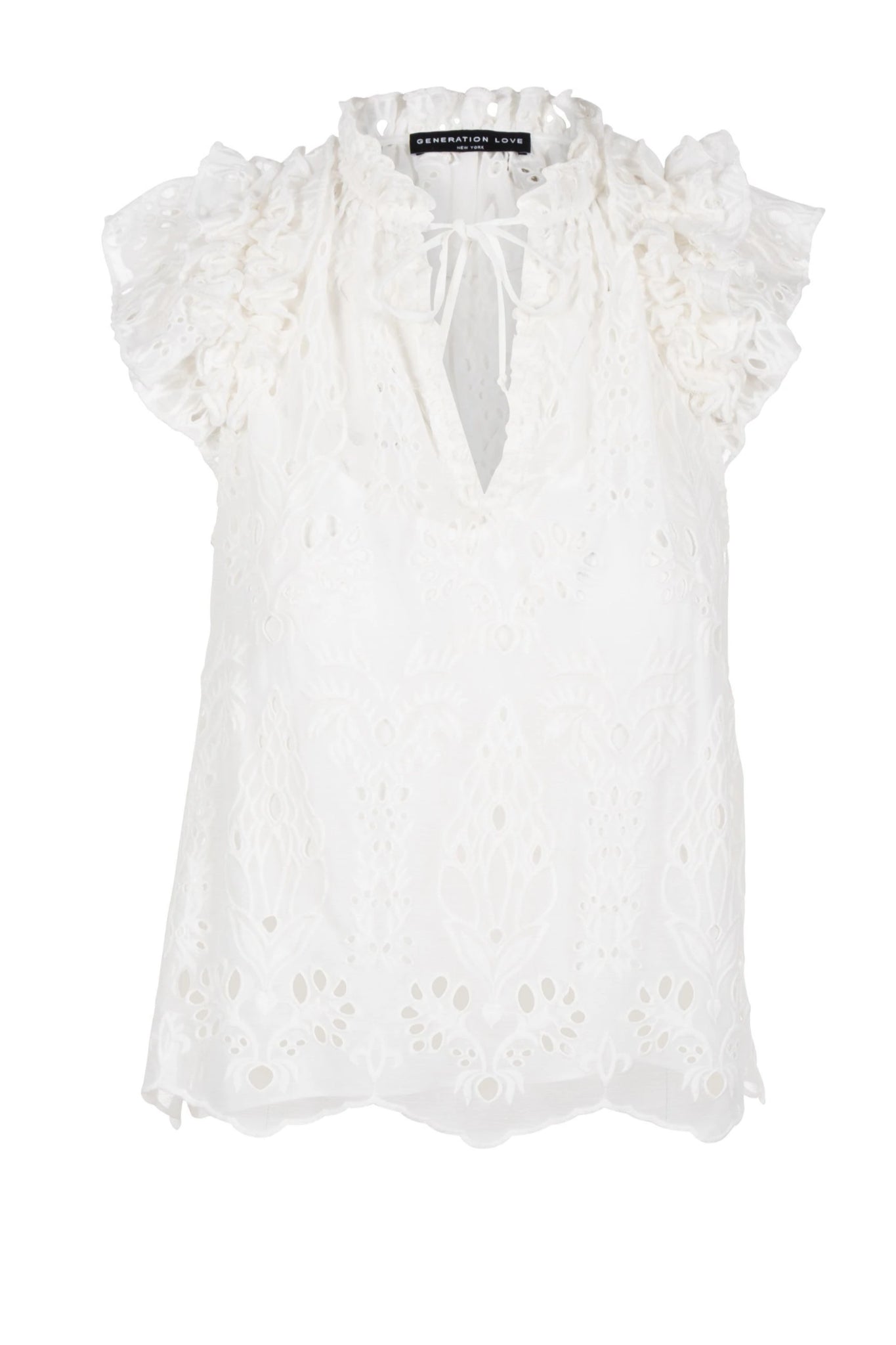 Rose Embroidered Top