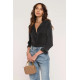 Gemme Glow Lace Collar Blouse
