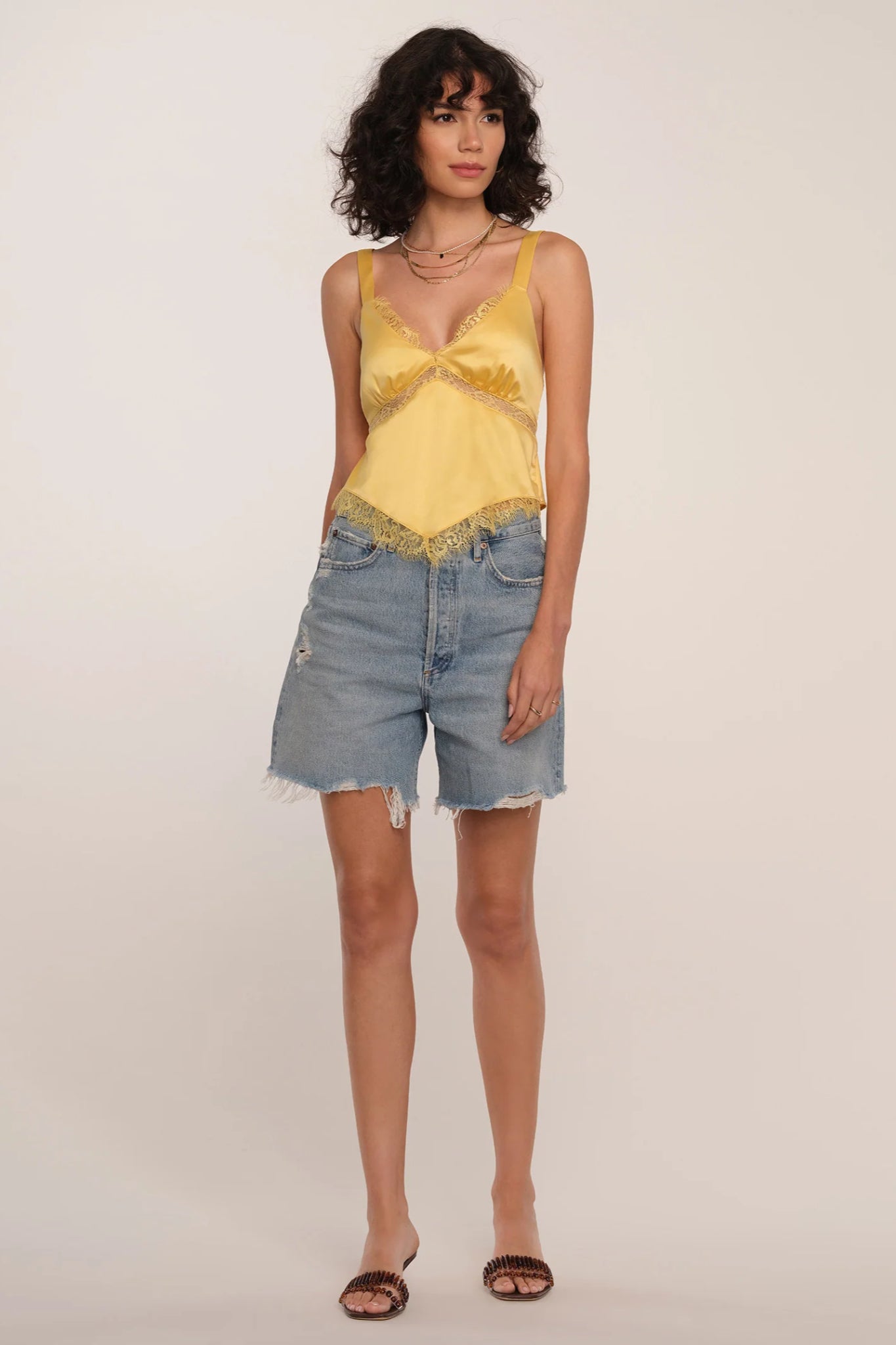 Thrust Lace Trim Cami