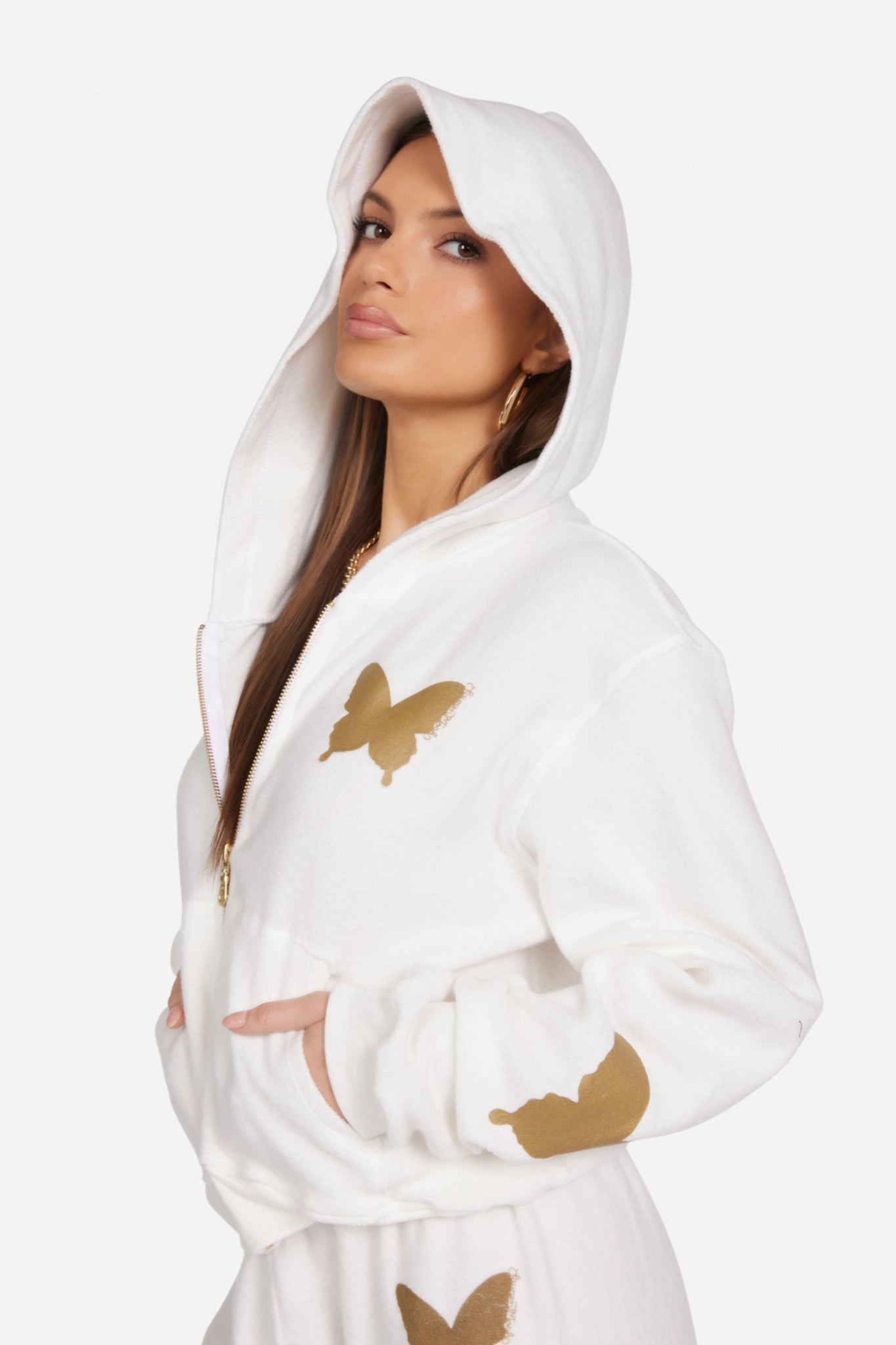 Flor Butterfly Zip Up