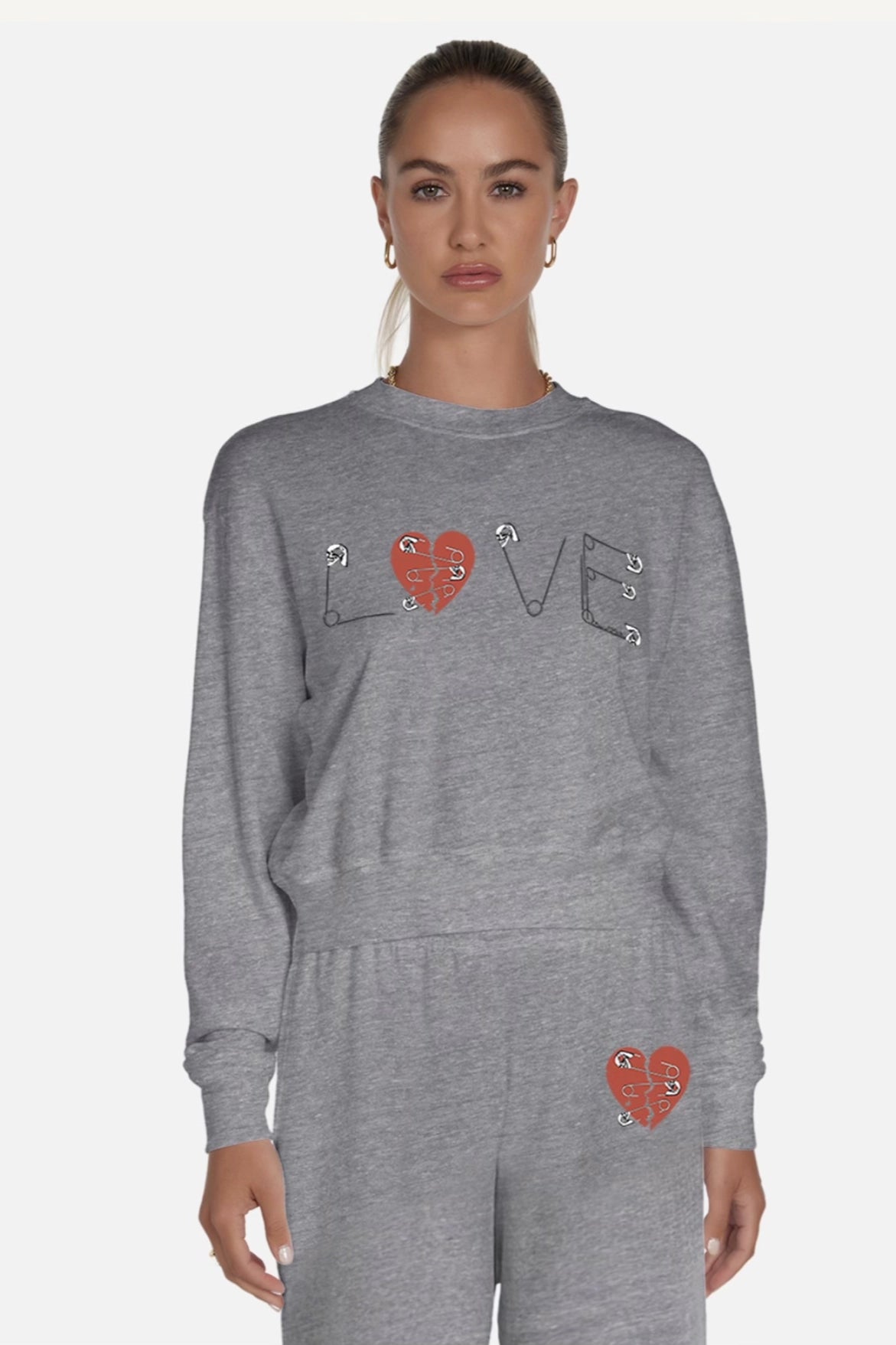 Copper Safety Pin Sweatshirt