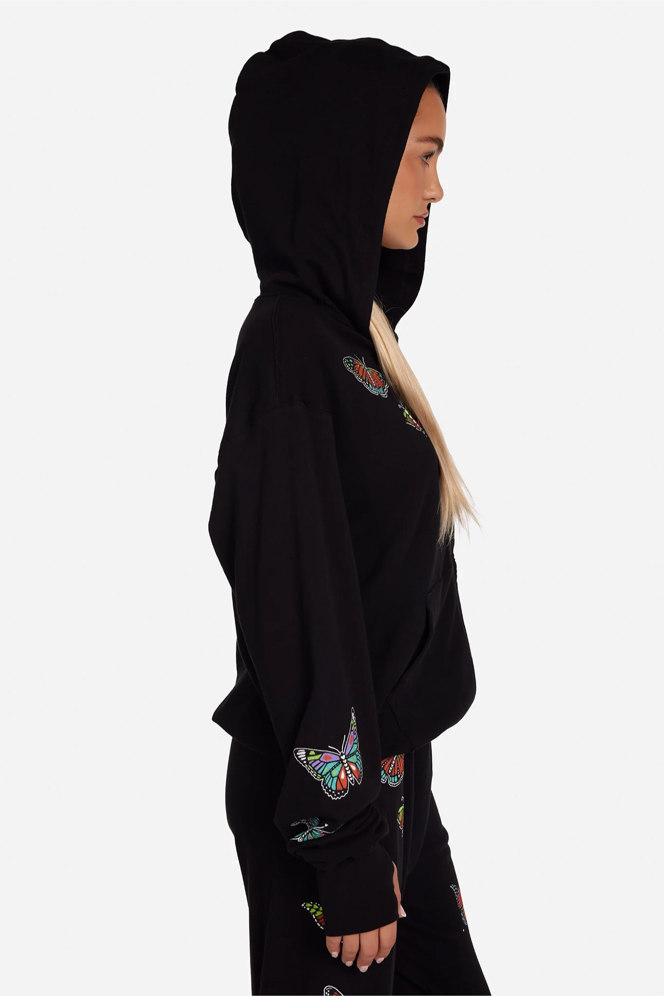 Ivory Butterfly Hoodie