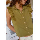 Cadencia Ruffle Button Top