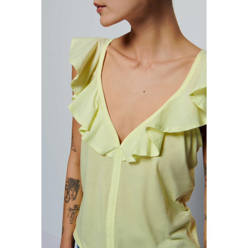 Umbra Stile Ruffle Tank Top