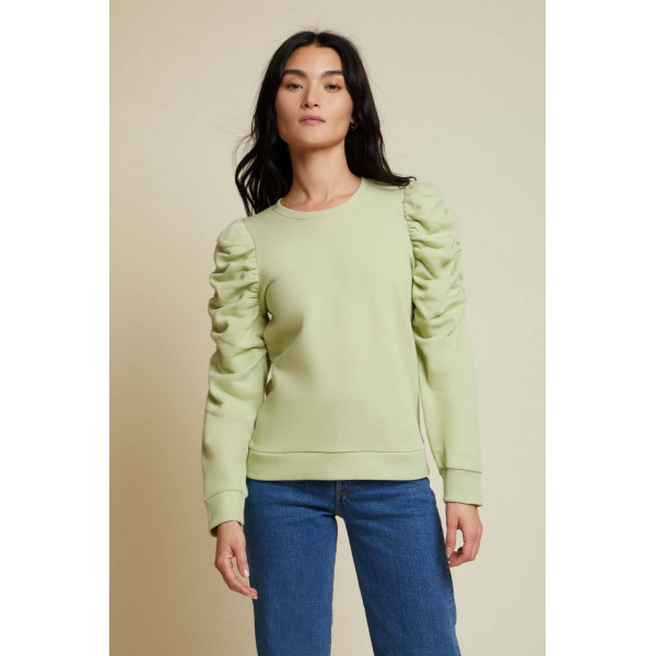 Dulce Drift Gathered Sweatshirt