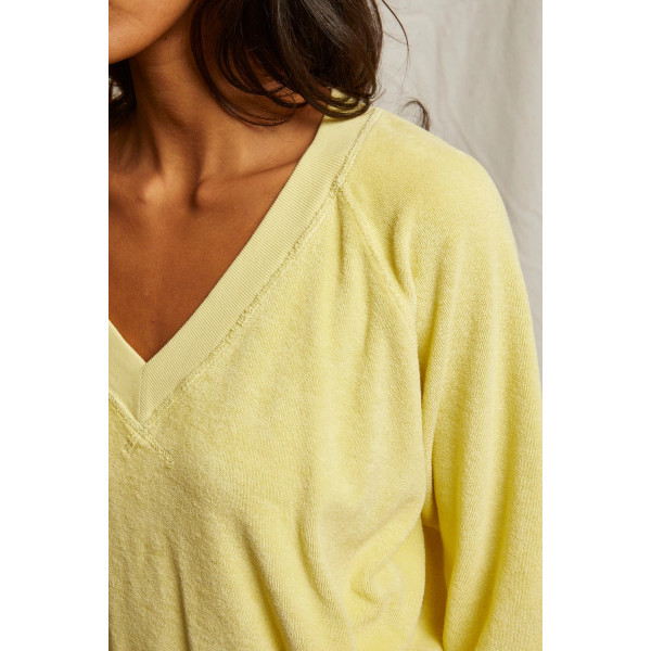 Bellezza Rush Terry V Neck Sweatshirt