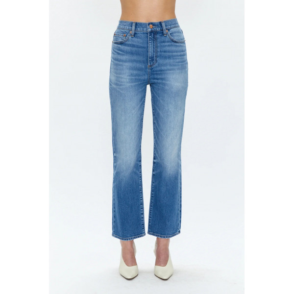 Silk Bloom High Rise Ankle Boot Cut