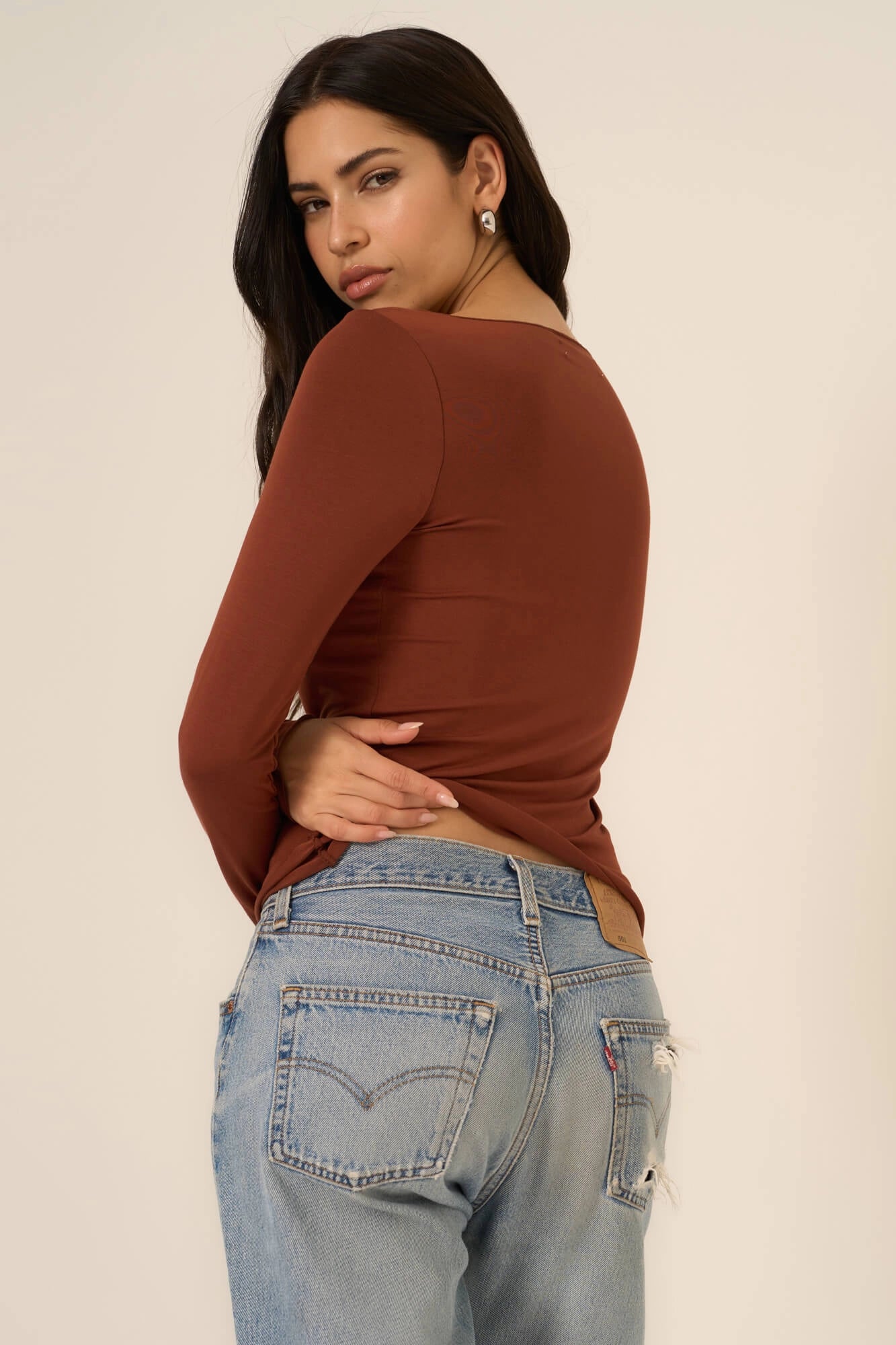 Rhythm Boat Neck Long Sleeve