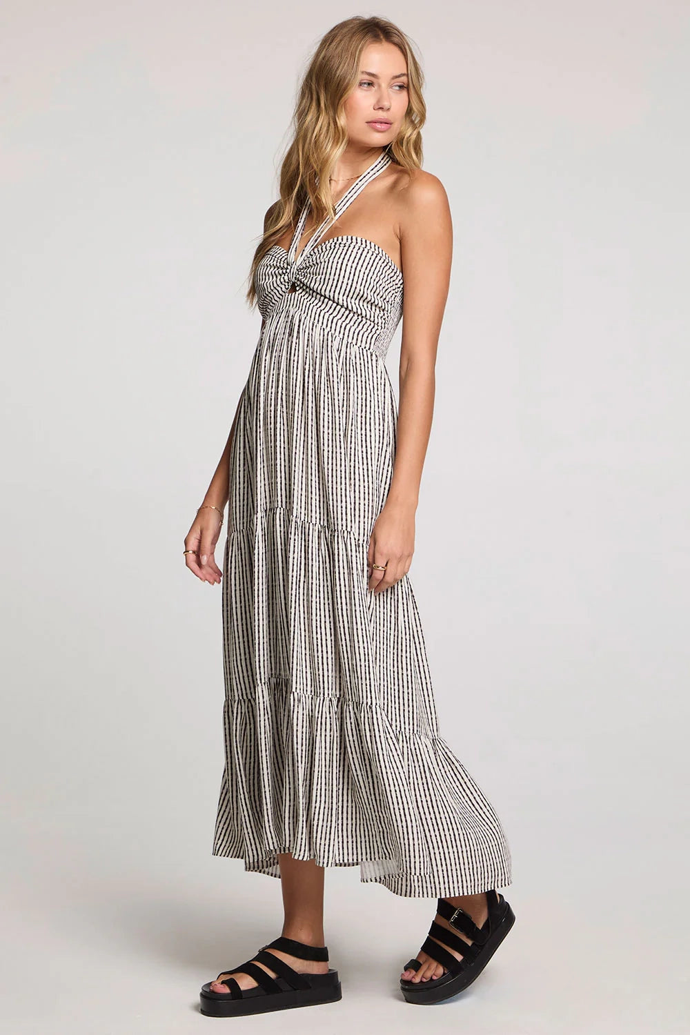 Blend Pulse Halter Midi Dress