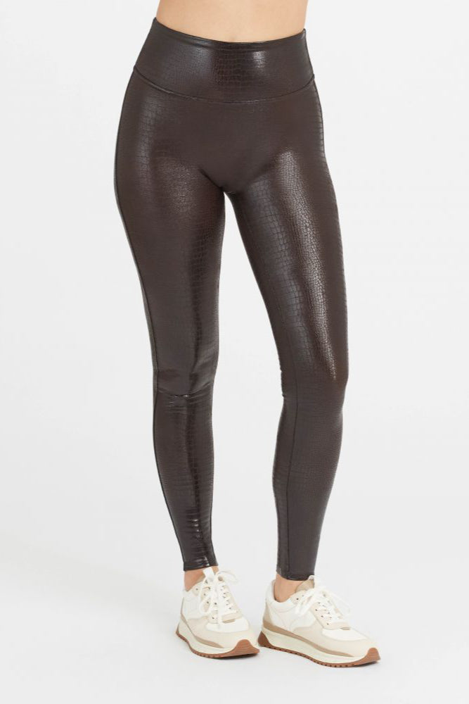 Fascino Leather Croc Shine Legging