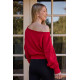 Arc Luxe Off The Shoulder Sweatshirt