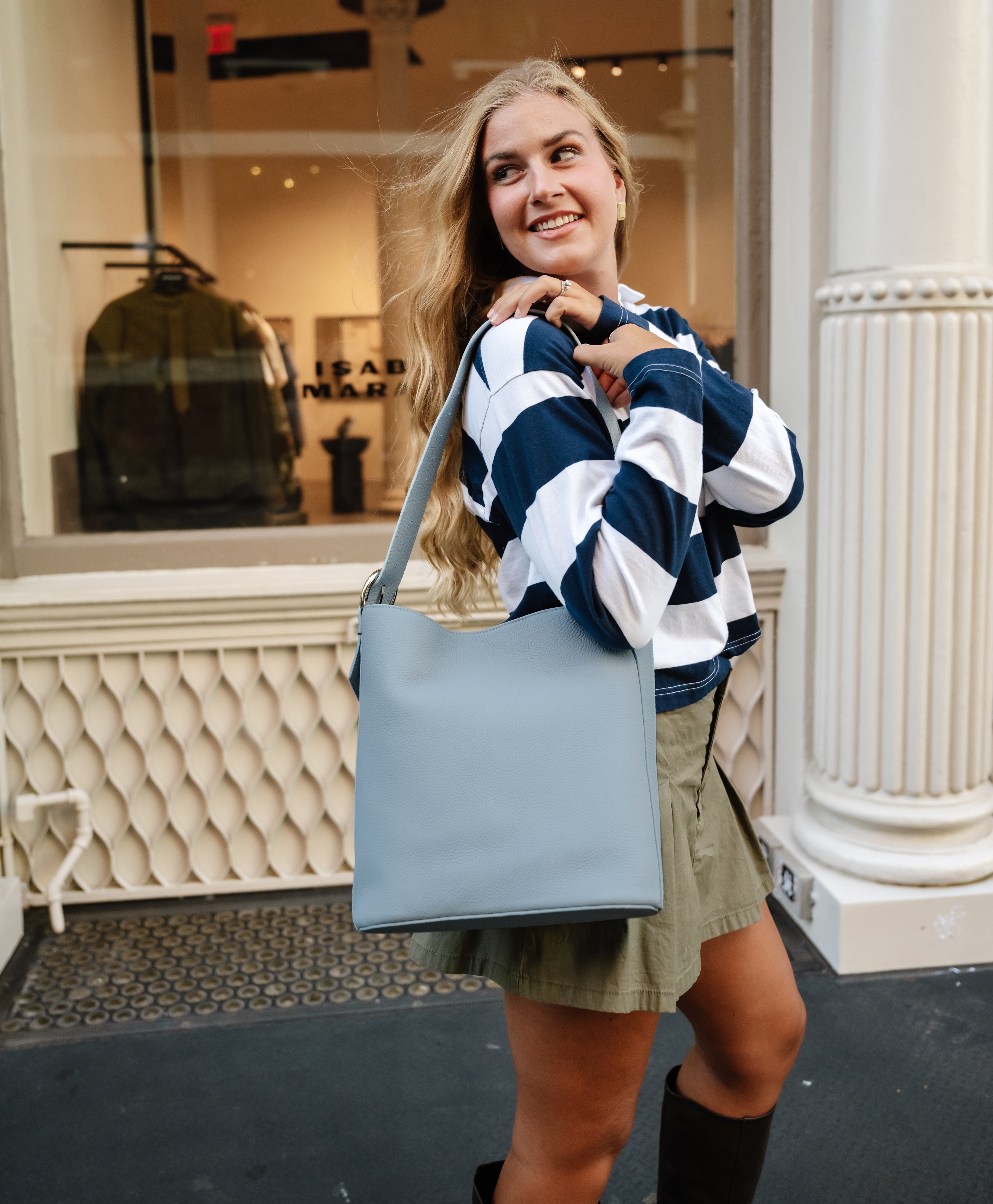 Alexandrite Tone Bucket Bag