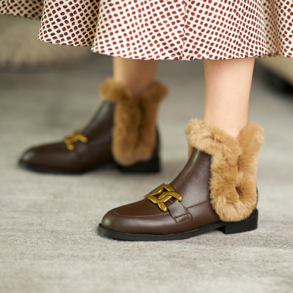 Cristallo Furry Shoes