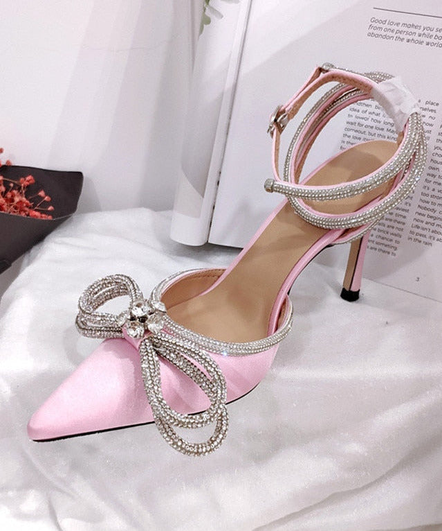 Satén Crystal Heels