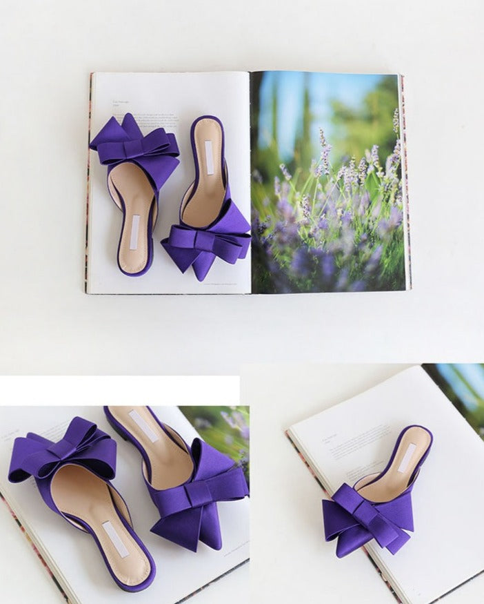 Tempest Rise Bow Slippers