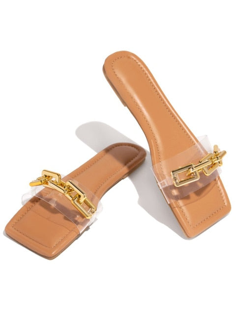 Glimmer Chain Slippers