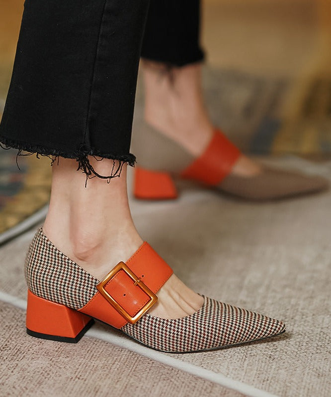 Nacre Orange Heels